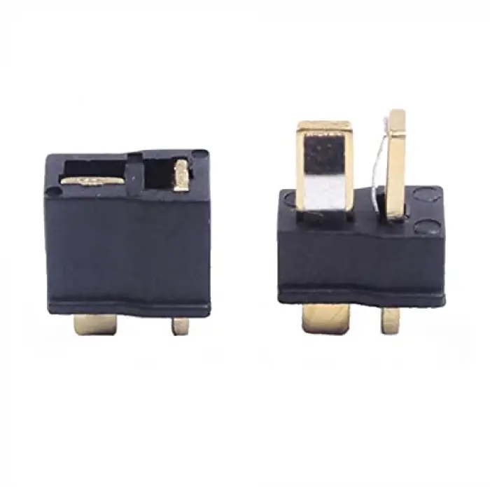 Mini T Plug Batarya Konnectörü Kırmızı (Erkek-Dişi Set)