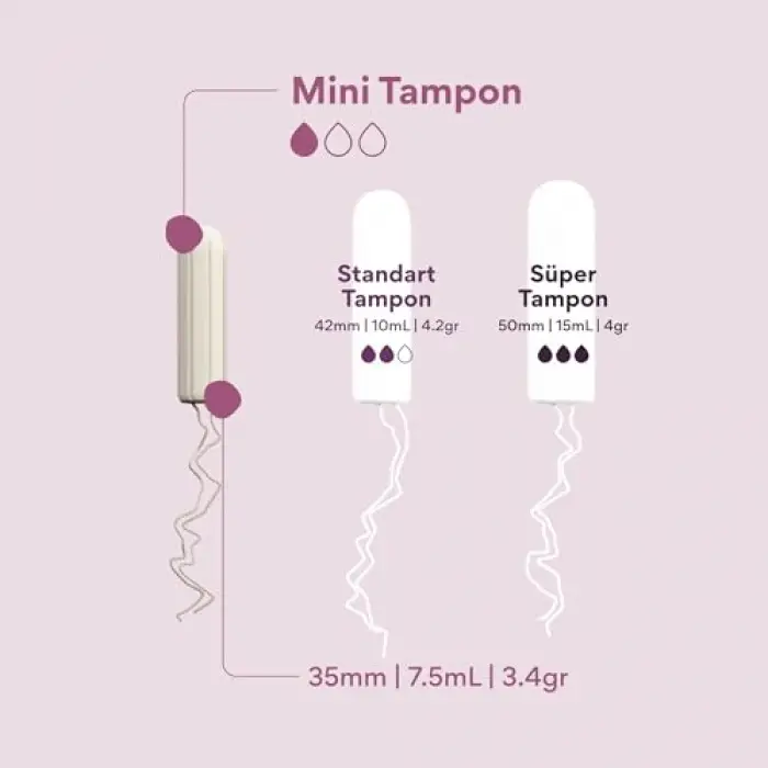 Mini Tampon 10lu