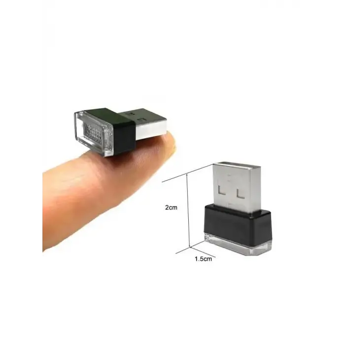 Mini USB Dekoratif LED Lamba, Mavi