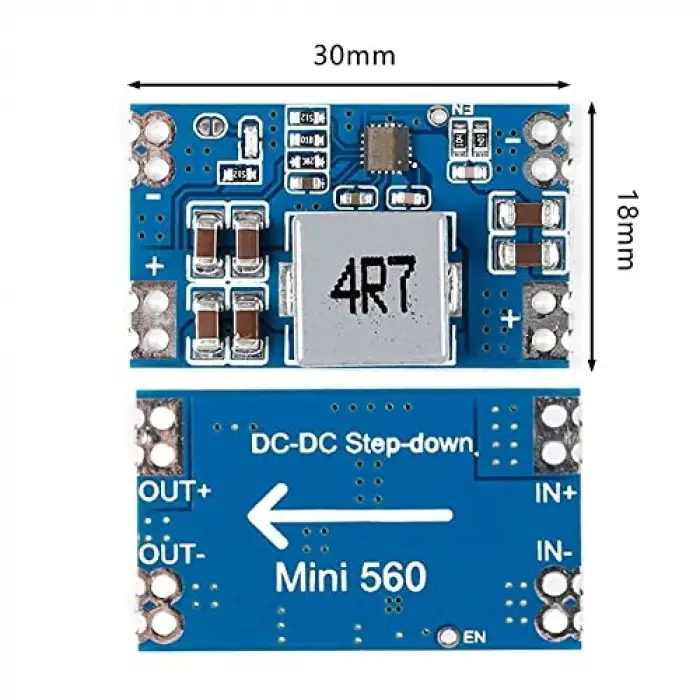 Mini560 5V 5A Voltaj Düşürücü Modül, 7-20V Step Down