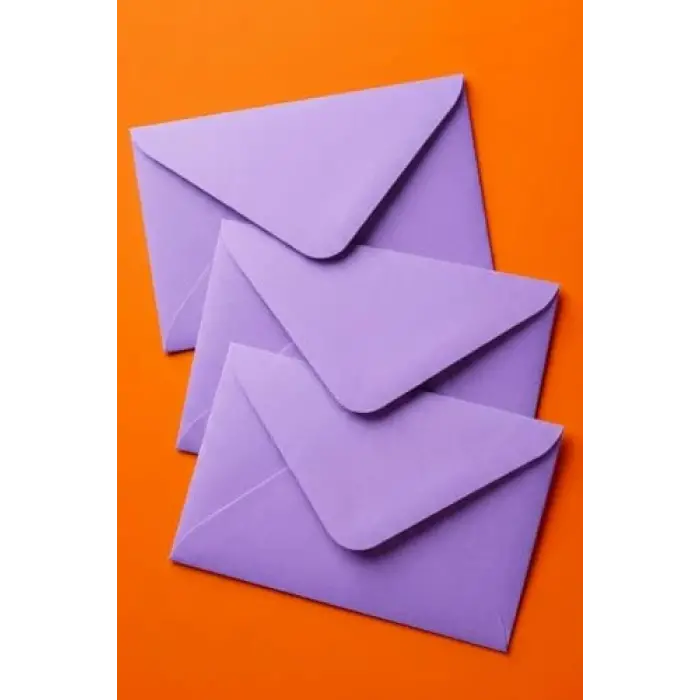 Minik Zarf, 7X9 Cm 50 Adet (Mor) 7 X 9