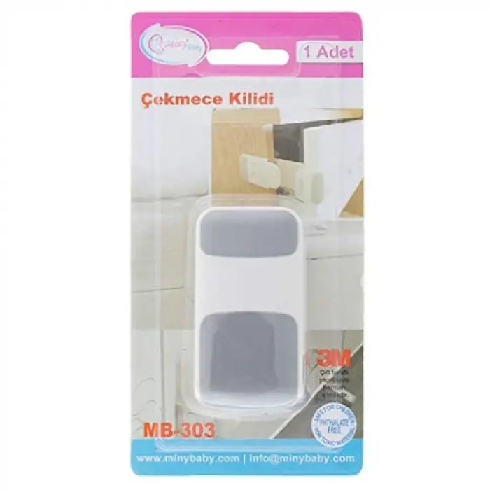 Miny Baby Unisex Çekmece Kilidi (Gri)