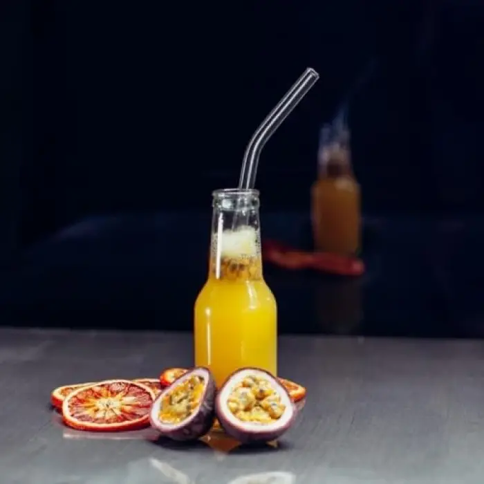 MIT1003 6lı Şeffaf Eğimli Cam Pipet