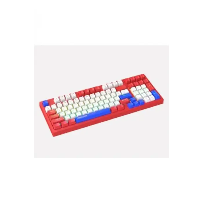 MK1140-Kırmızı RGB Kablolu Mekanik Klavye, Abs ve Red Switch