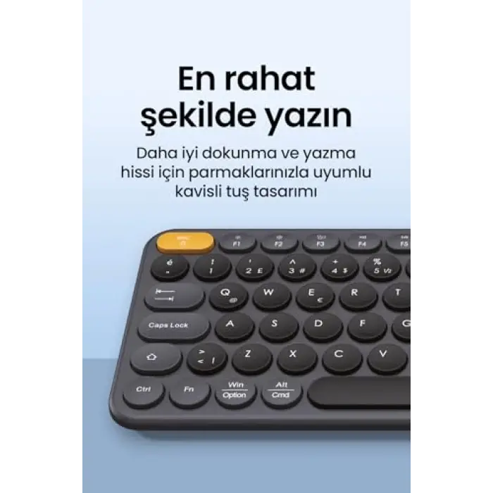 MK350 Creator Pro Combo Sessiz 3 Kanallı Bluetooth + 2.4G Wireless Türkçe Q Klavye Mouse Seti (Grafit Gri)
