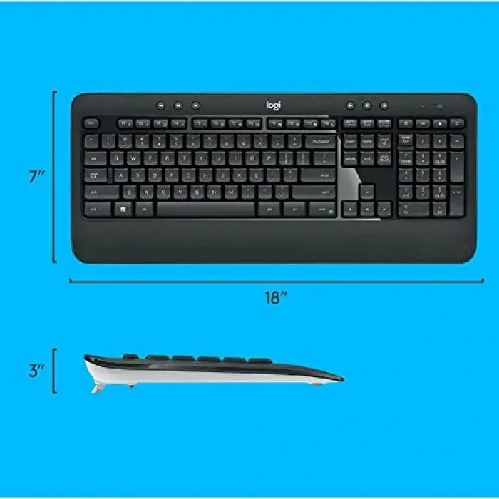 MK540 Kablosuz Klavye Mouse Combo