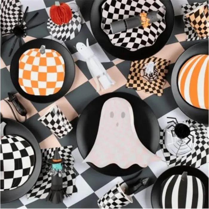 Mod Pattern Pumpkin Napkins - Modern Desenli Balkabağı Peçeteler (16lı)