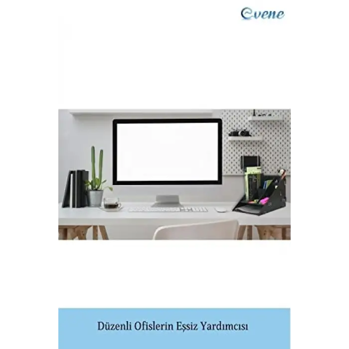 Model 4 Siyah Ahşap Masaüstü Dosya ve Evrak Rafı