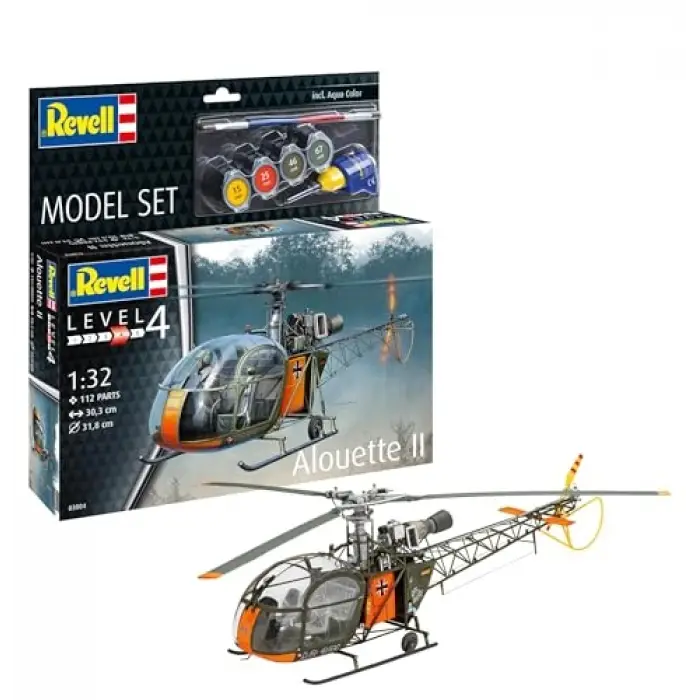 Model Set Alouette II Uçak Seti