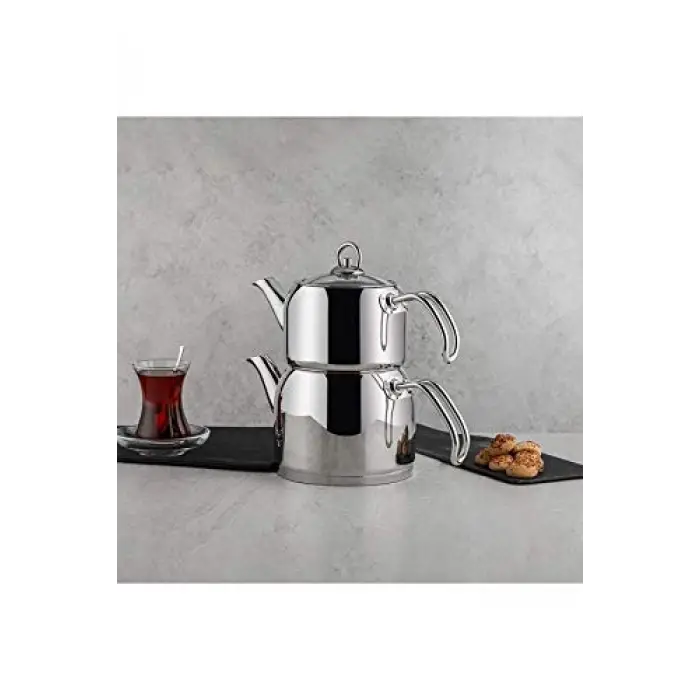 Modern Mini Küçük Boy 0.8-1.6 Lt. Paslanmaz Çelik Çaydanlık Takımı