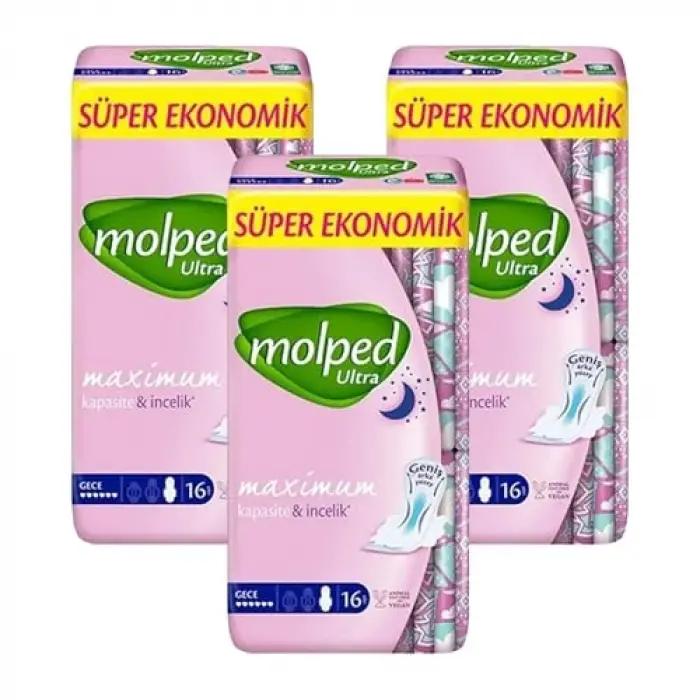 Molped Ultra Süper Ekonomik 16lı Gece x 3 Adet