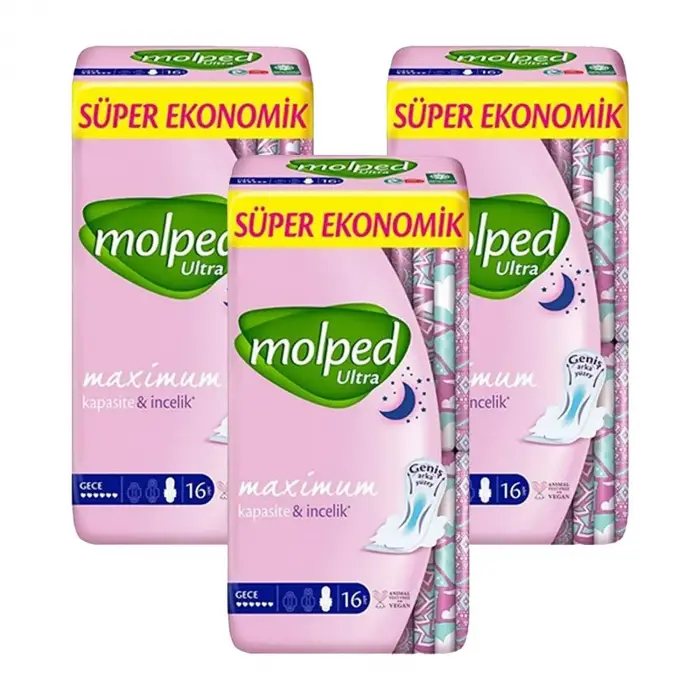 Molped Ultra Süper Ekonomik 16lı Gece x 3 Adet