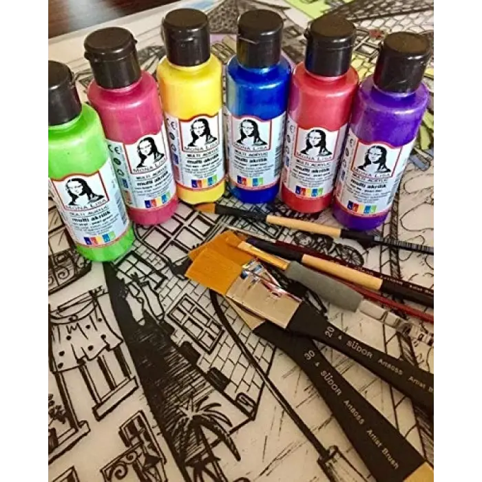 Monalisa Multi Akrilik Fosforlu Set 6x70 ml
