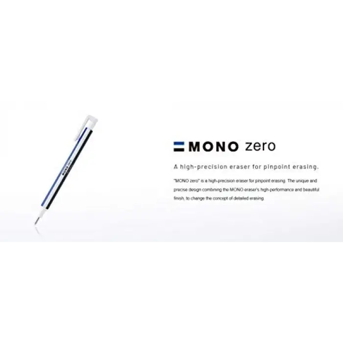 Mono Zero Kalem Silgi Yedeği, Yassı Uç, Beyaz
