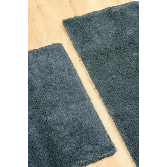 Monolo 2li Tafting Banyo Halısı, Antrasit