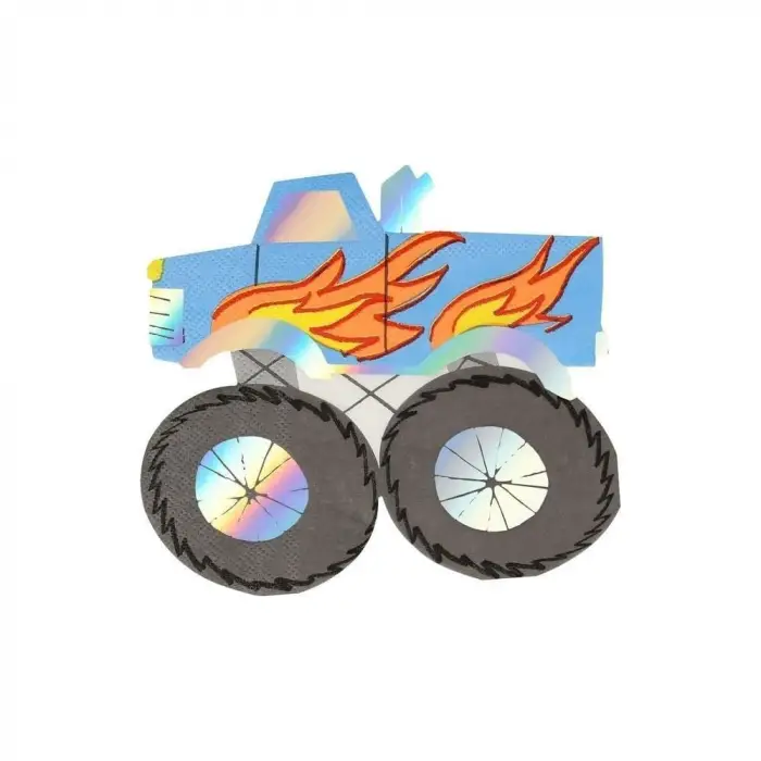 Monster Truck Peçeteler - 16 Adet