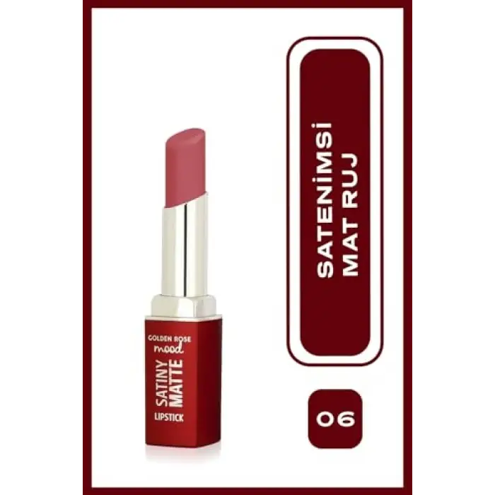 Mood Satiny Matte Lipstick No:06 Peach Amber - Mat Ruj