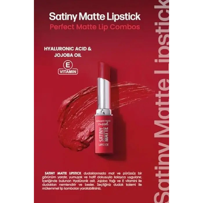 Mood Satiny Matte Lipstick No:06 Peach Amber - Mat Ruj