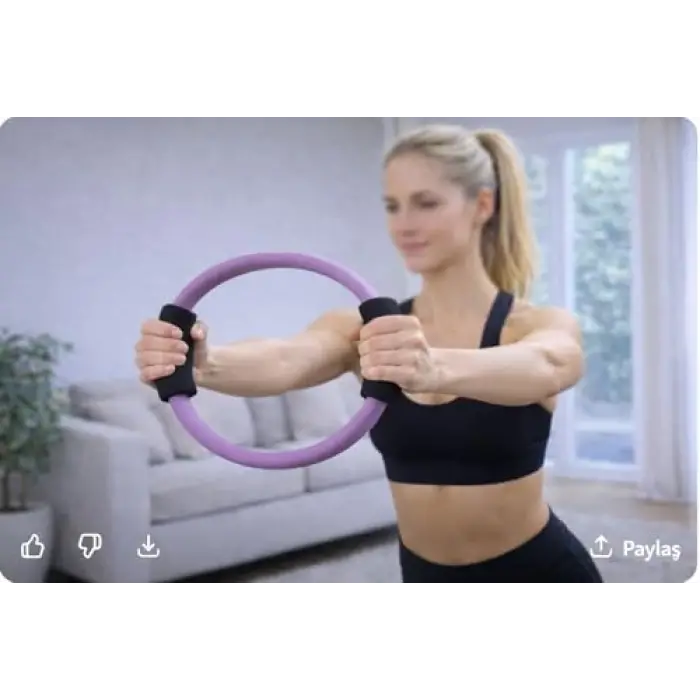 Mor, 35 cm Çaplı Pilates Çemberi