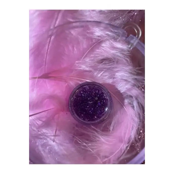 Mor Işıltılı Jel Glitter