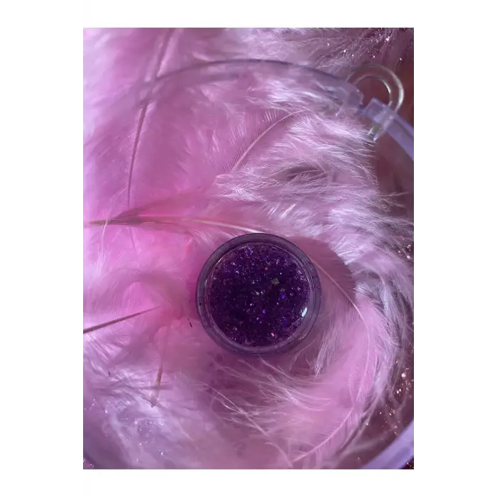 Mor Işıltılı Jel Glitter