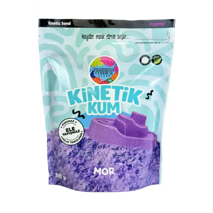 Mor Kinetik Kum - 500 gr