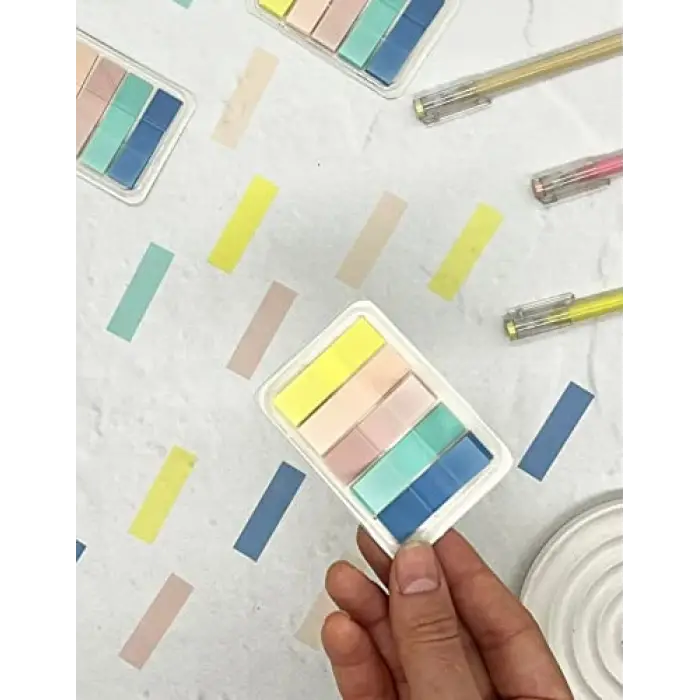 Morandi 5 Renkli İndex Sticker/İndeks/Post-it/Sticky Note/Yapışkanlı Noti