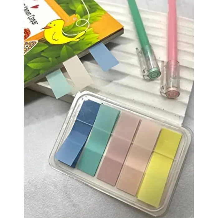 Morandi 5 Renkli İndex Sticker/İndeks/Post-it/Sticky Note/Yapışkanlı Noti
