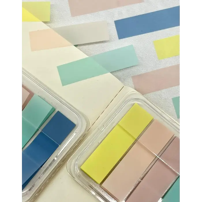 Morandi 5 Renkli İndex Sticker/İndeks/Post-it/Sticky Note/Yapışkanlı Noti