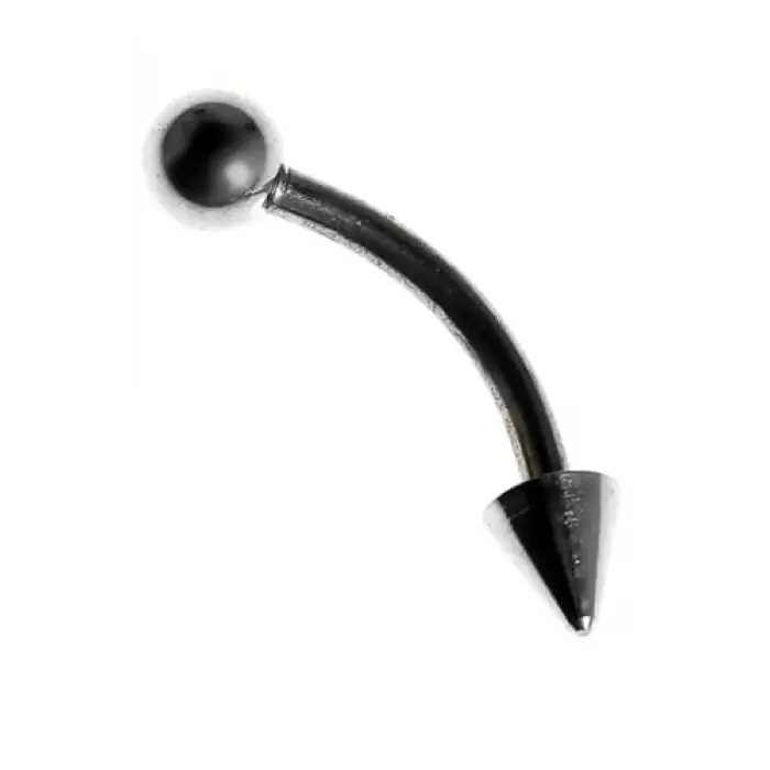 Moulin Curved Barbel Spike Çelik Piercing