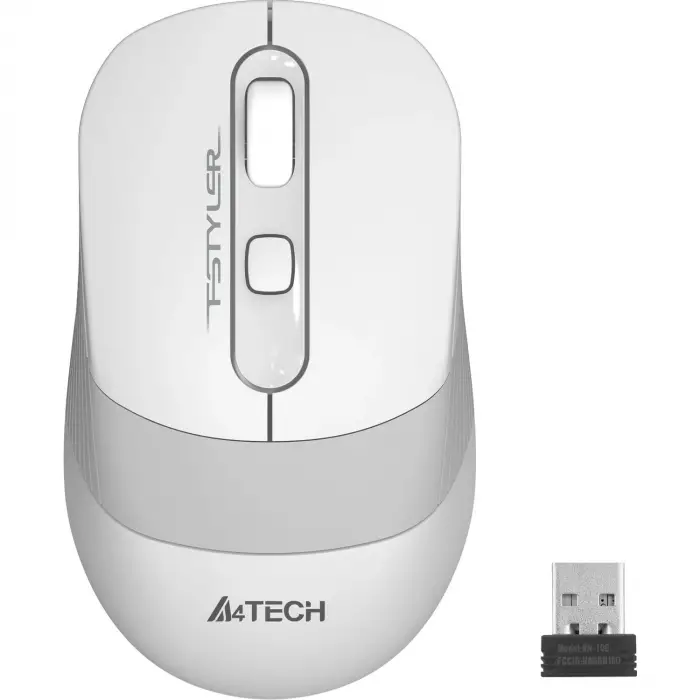 Mouse, A4 Tech FG10 Nano Kablosuz Optik 2000 Dpı 4 Yönlü Scroll, Beyaz