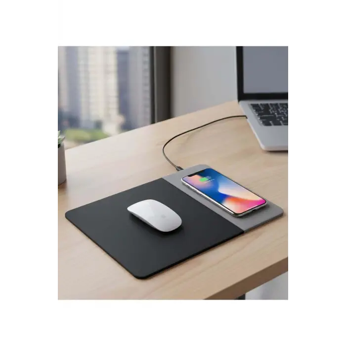 Mouse, Wireless Şarj Pad, Gri