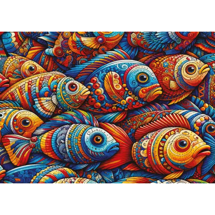 Mozaik Balıklar 1000 Parça Puzzle