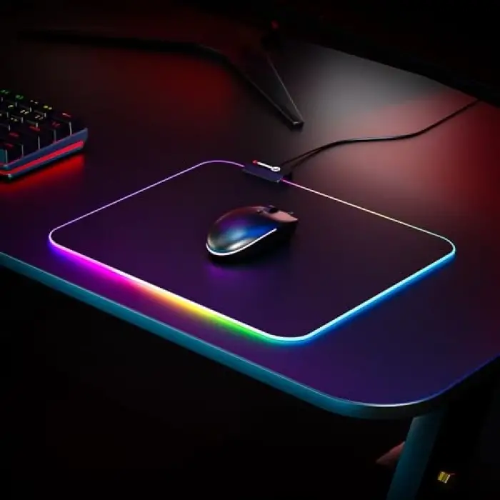 MP-23 Siyah 252 * 328 * 3 mm RGB Ledli Gaming Mouse Pad
