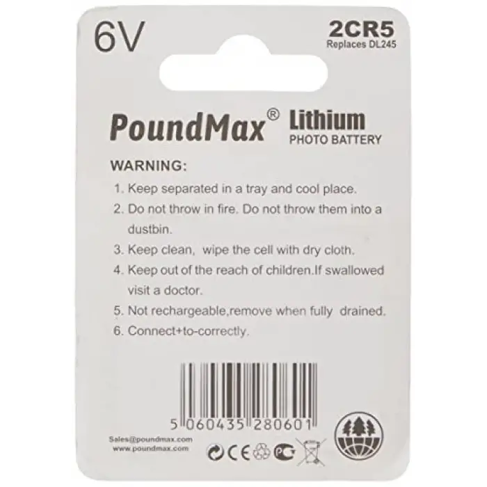 MP061 Pil 2CR5, Adet: 1