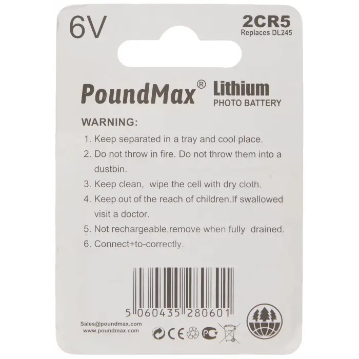 MP061 Pil 2CR5, Adet: 1