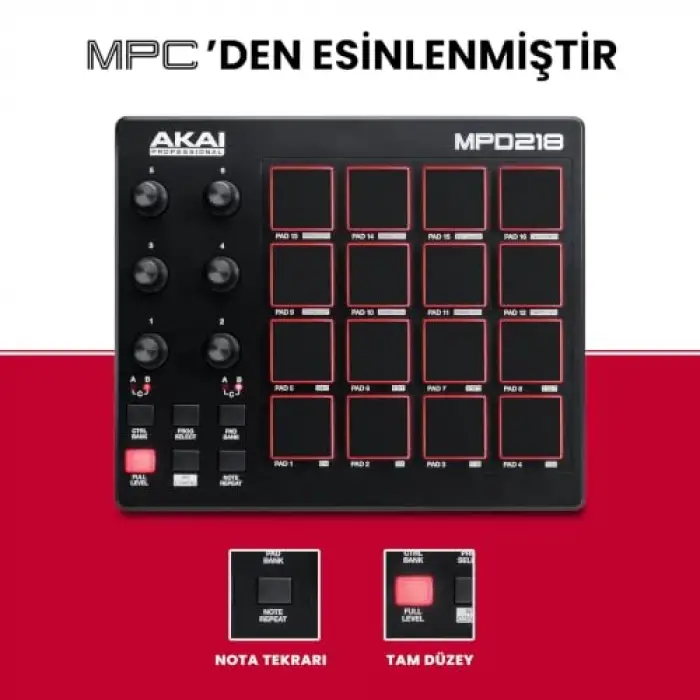 MPD218 USB MIDI Pad Kontrolör