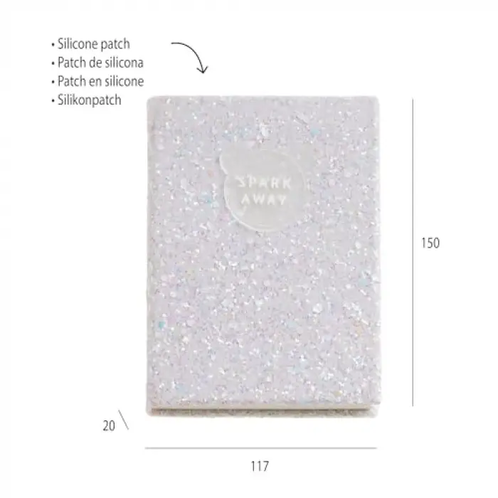 MR Defter-B2F Parlak Defter Beyaz Noktalı