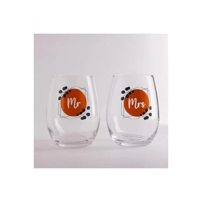 Mr & Mrs Meşrubat Bardağı, 2li