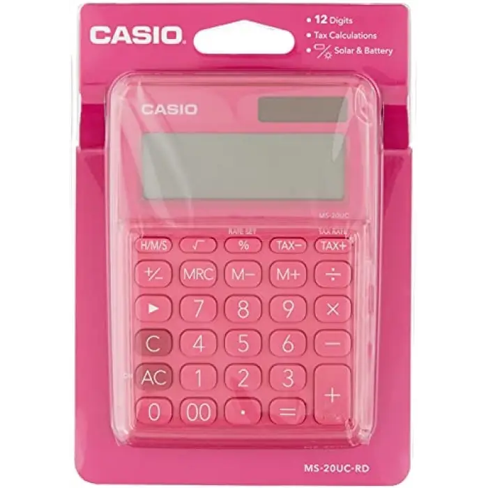 Ms-20Uc-Rd-N-Dc Mini Masa Hesap Makinesi, Pembe
