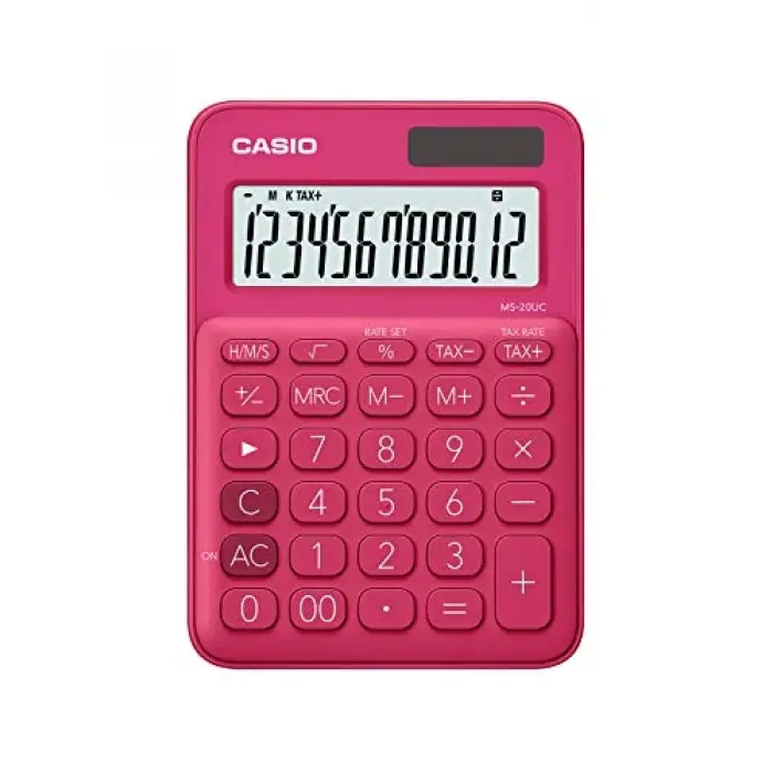 Ms-20Uc-Rd-N-Dc Mini Masa Hesap Makinesi, Pembe
