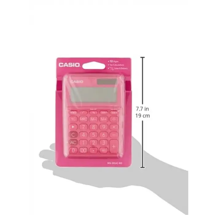 Ms-20Uc-Rd-N-Dc Mini Masa Hesap Makinesi, Pembe