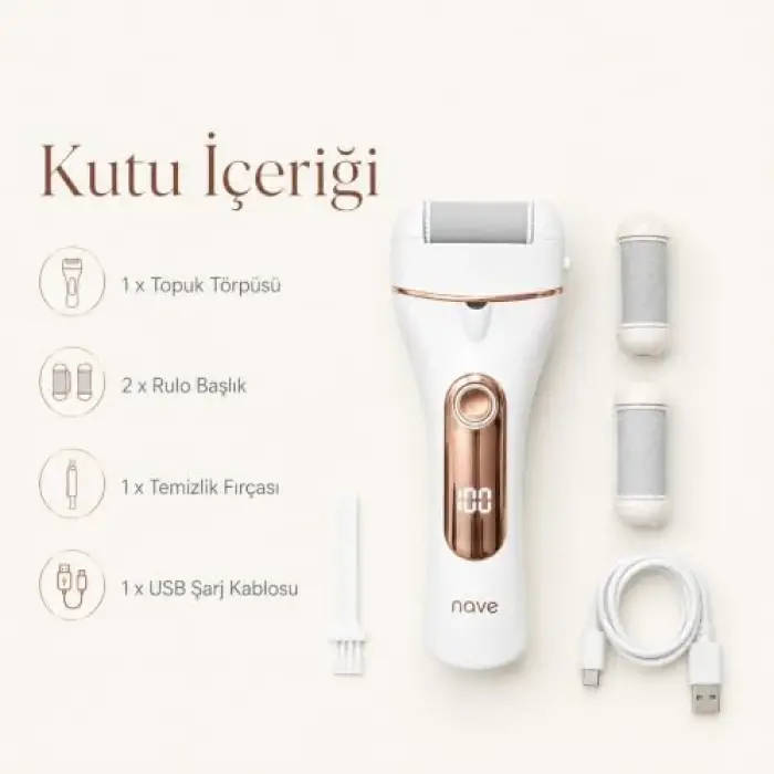 MS-5680 USB Şarjlı Topuk Törpüsü