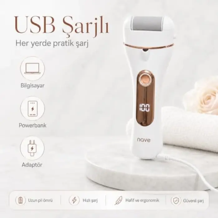 MS-5680 USB Şarjlı Topuk Törpüsü