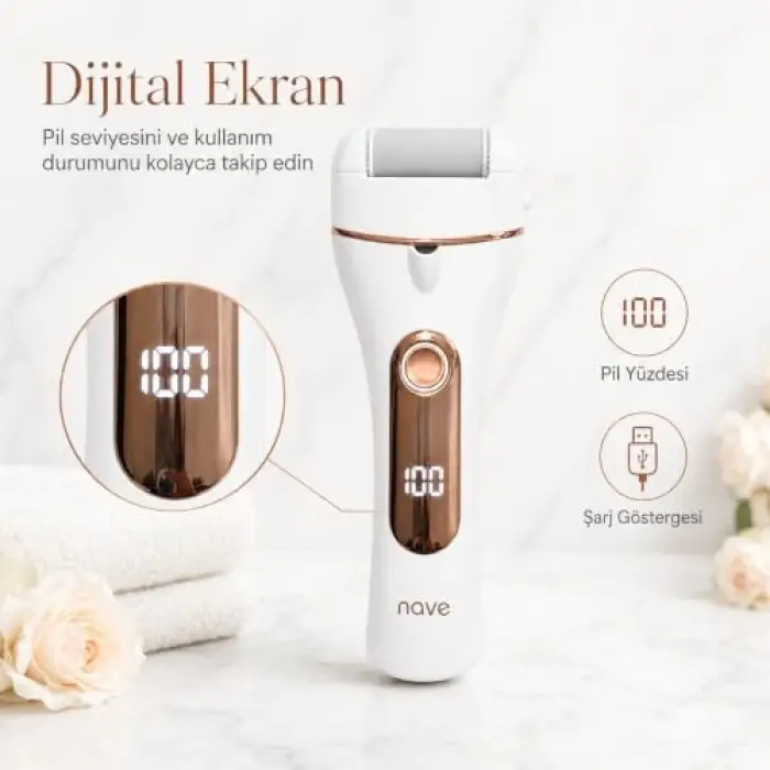 MS-5680 USB Şarjlı Topuk Törpüsü