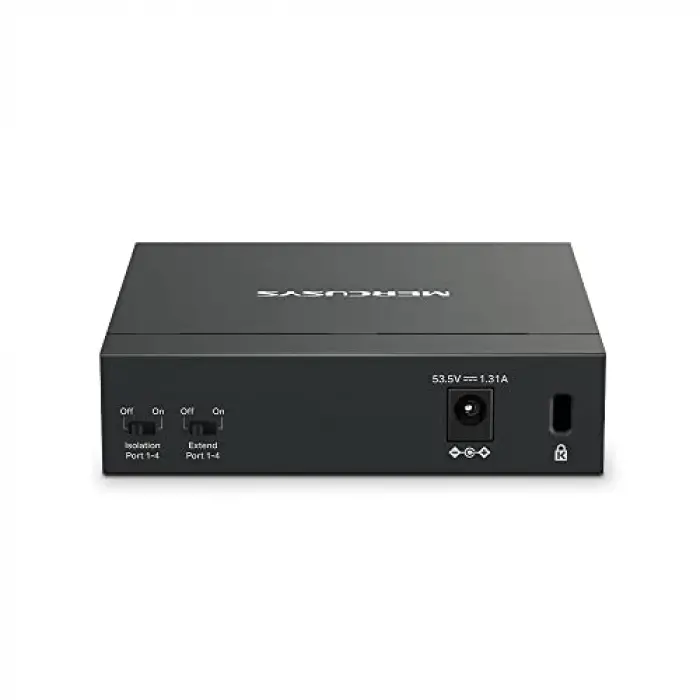 MS105GP, 5-Port Gigabit Desktop Switch with 4-Port PoE+