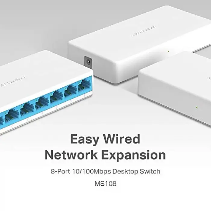 MS108,8-Port 10/100Mbps Desktop Switch