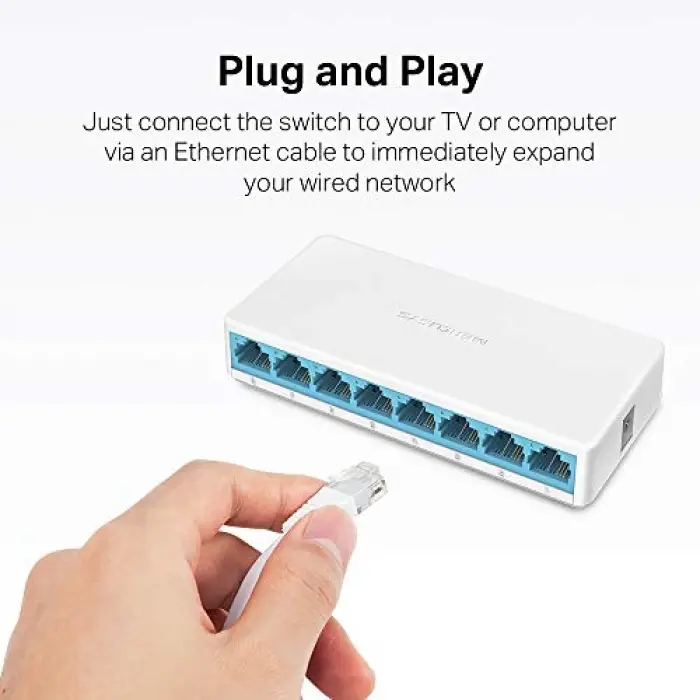 MS108,8-Port 10/100Mbps Desktop Switch