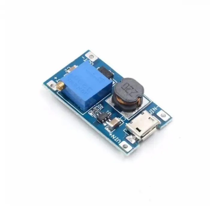 MT3608 2A Yükselteç DC-DC Aşamalı Güç Modülü, Micro USB Çıkışlı