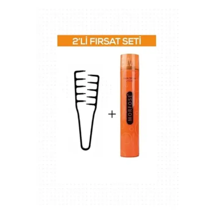 Mucizevi Şekil Tarağı + Saç Spreyi 2Li Set